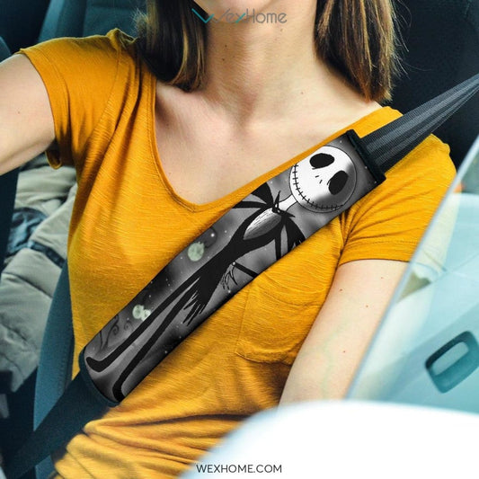 The Nightmare Before Christmas Cartoon Seat Belt Covers | Cute Jack In Night Artwork Belt Covers