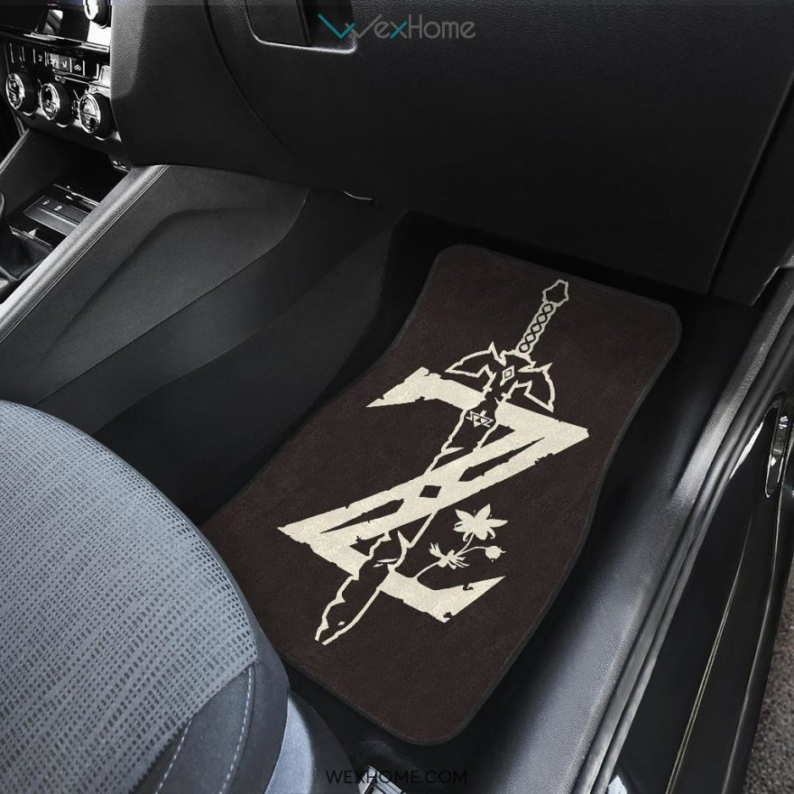 Legend Of Zelda Z Sword Logo Car Floot Mats