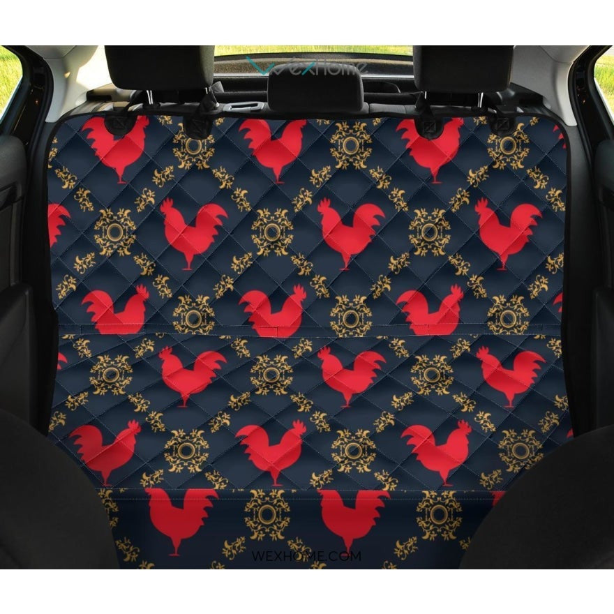 Pattern Print Rooster Pet Car Seat Cover
