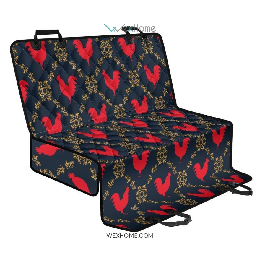 Pattern Print Rooster Pet Car Seat Cover