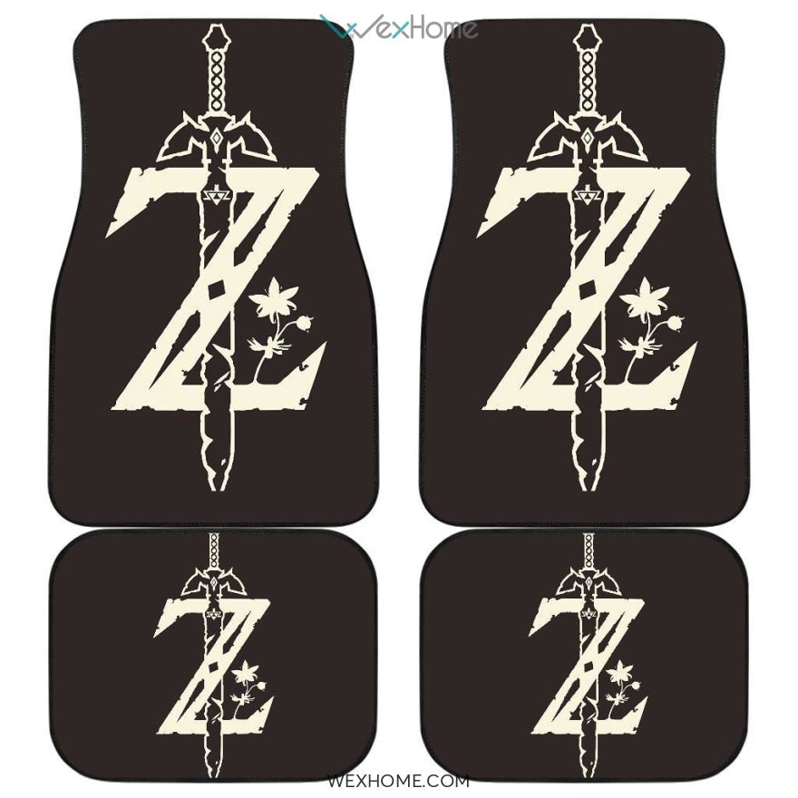 Legend Of Zelda Z Sword Logo Car Floot Mats