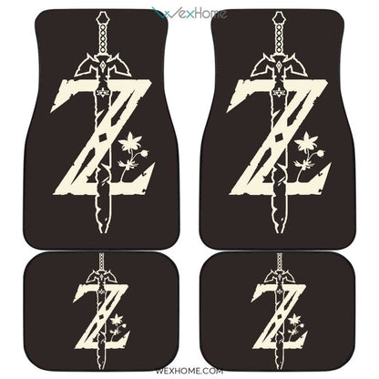 Legend Of Zelda Z Sword Logo Car Floot Mats