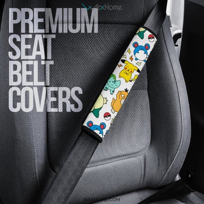 Pokemon Chibi Pattern Custom Seat Belt Covers