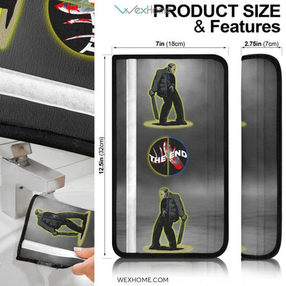 Horror Movie Seat Belt Covers | Freddy Vs Jason Funny MJ Dance Battle Belt Covers