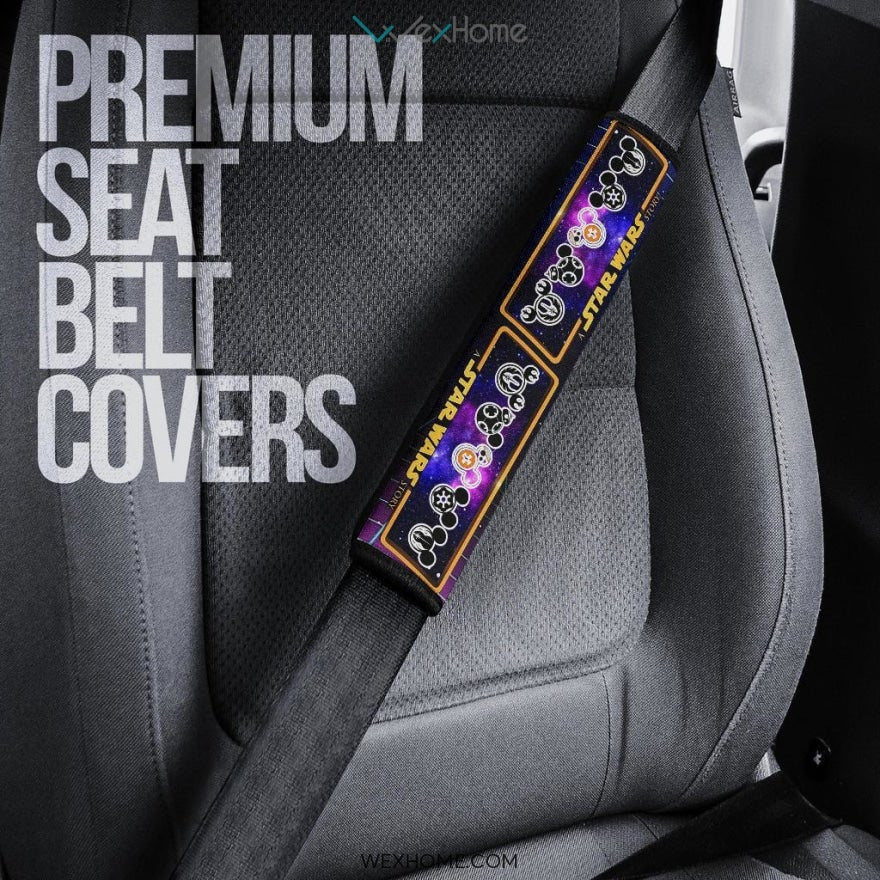 Star Wars Movie Seat Belt Covers | Baby Yoda Mando Mondays Galaxy Belt Covers