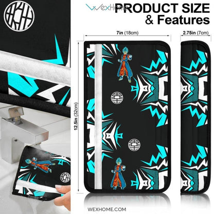 Dragon Ball Anime Seat Belt Covers | Vegetto Lightning Power Belt Covers