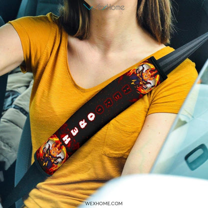 My Hero Academia Anime Seat Belt Covers | MHA Flaming Endeavor Belt Covers