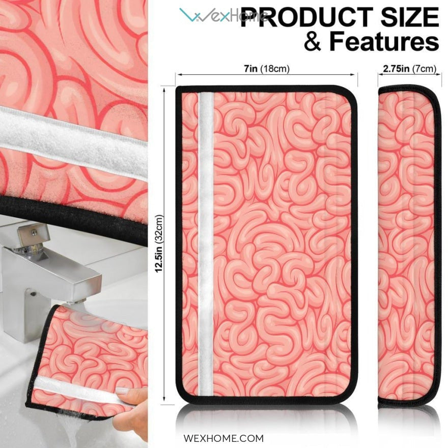 Brain Pattern Custom Seat Belt Covers