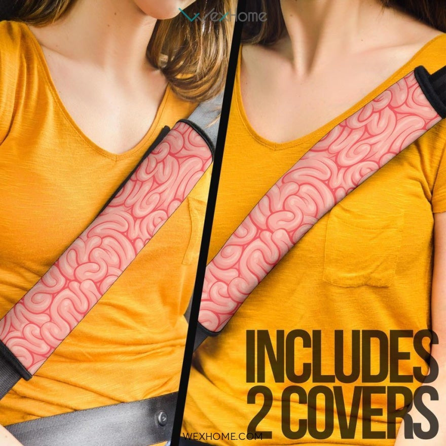 Brain Pattern Custom Seat Belt Covers