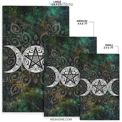 Celtic Triple Moon Pentagram Wicca Pagan