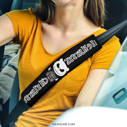 Nightmare Before Christmas Cartoon Seat Belt Covers | Teddy Jack Skellington Text Belt Covers