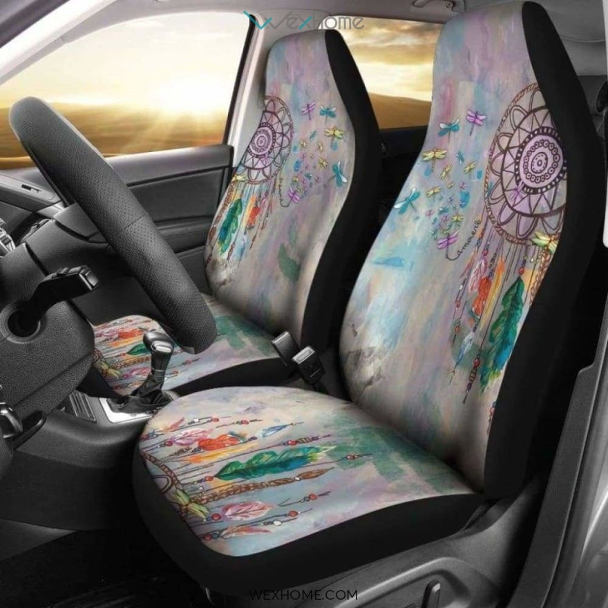 Dragonfly and Dreamcatcher Car Seat Cover