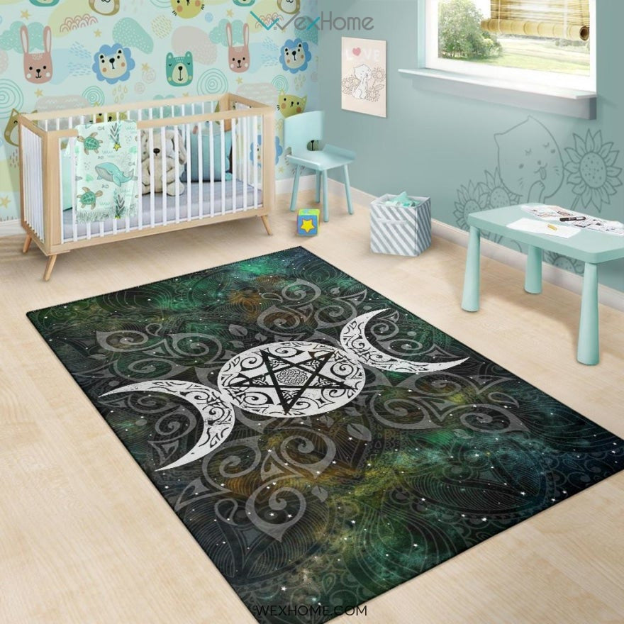 Celtic Triple Moon Pentagram Wicca Pagan