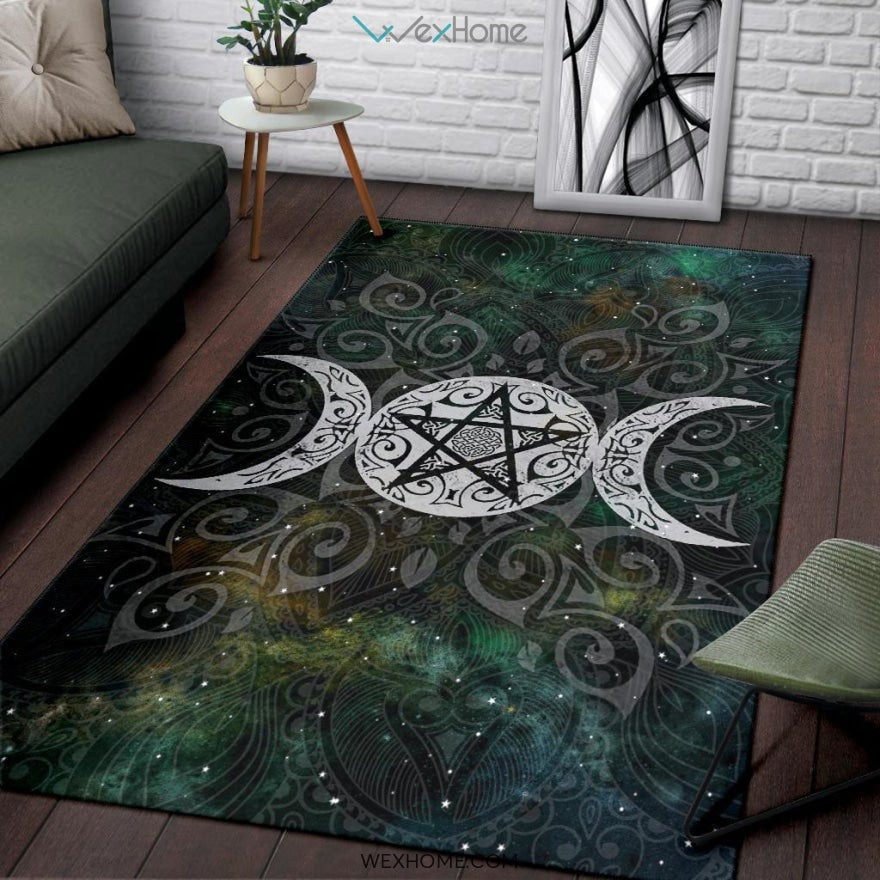 Celtic Triple Moon Pentagram Wicca Pagan