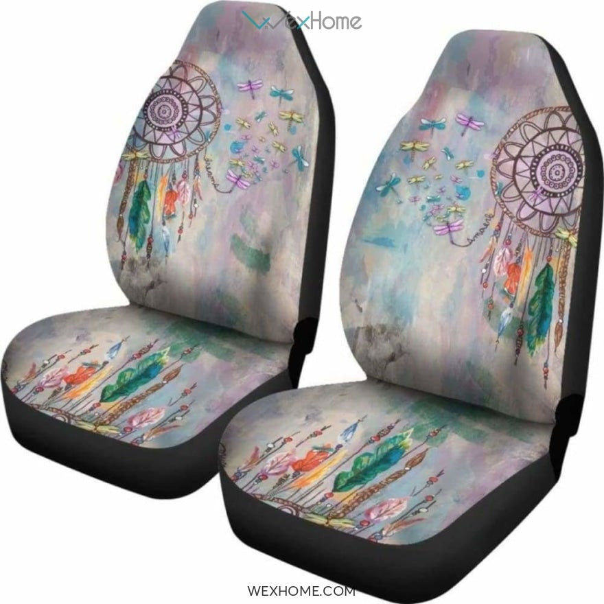 Dragonfly and Dreamcatcher Car Seat Cover