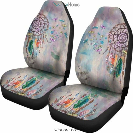 Dragonfly and Dreamcatcher Car Seat Cover
