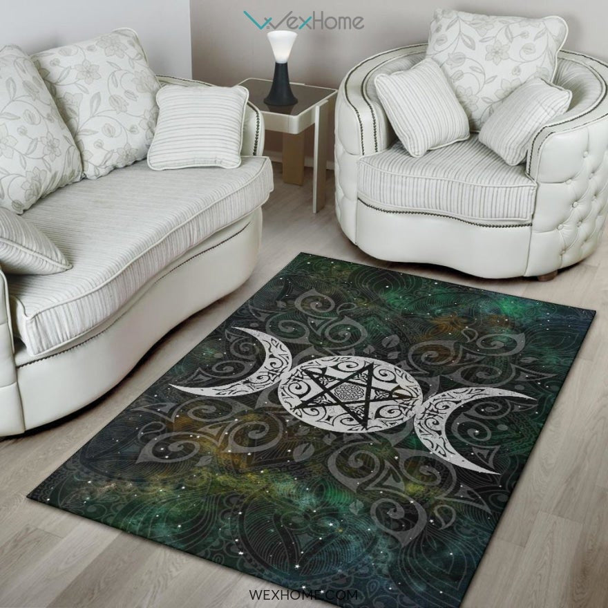 Celtic Triple Moon Pentagram Wicca Pagan