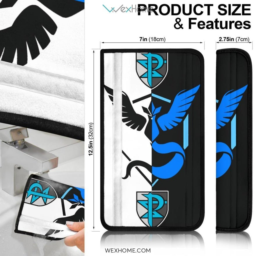 Pokemon Anime Seat Belt Covers | Articuno Ice Plash Team Belt Covers