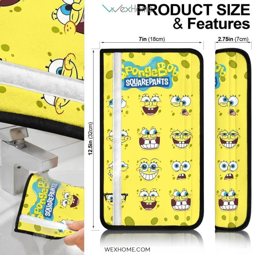 Spongebob Squarepants Custom Seat Belt Covers