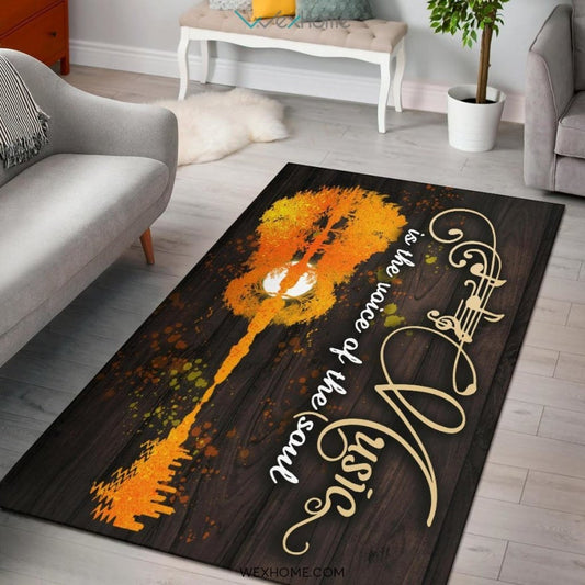 Music Is The Voice Of The Soul Nursery Area Rug
