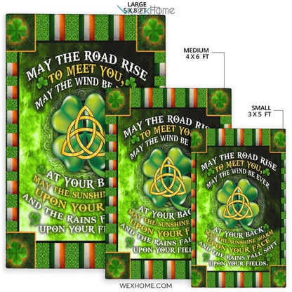 St Patrick's Day Irish Blessing May The Road Rise To Meet You Nursery Are Rug