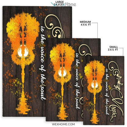 Music Is The Voice Of The Soul Nursery Area Rug