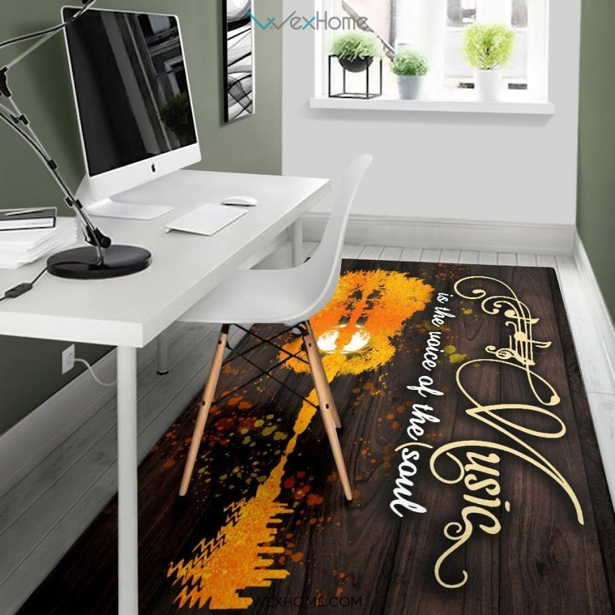 Music Is The Voice Of The Soul Nursery Area Rug