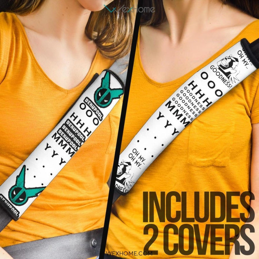 My Hero Academia Anime Seat Belt Covers | MHA Dekupool All Might OMG Belt Covers