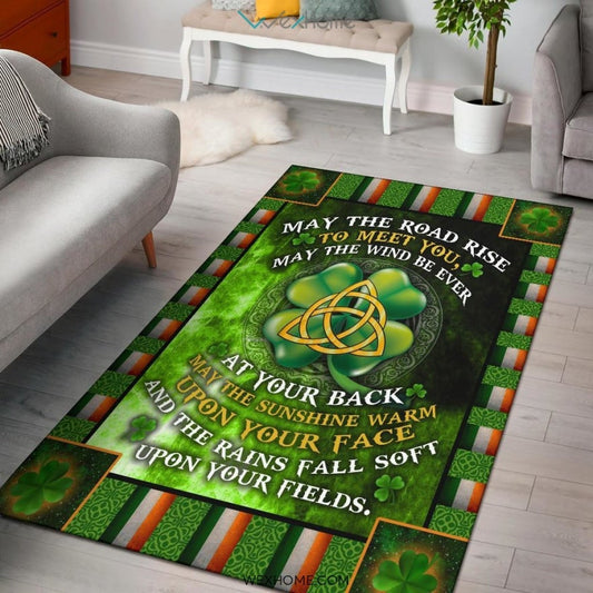 St Patrick's Day Irish Blessing May The Road Rise To Meet You Nursery Are Rug