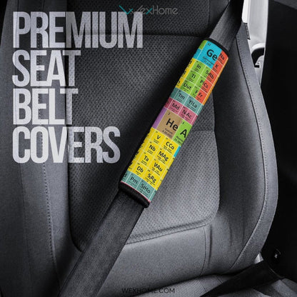 Periodic Table of Elements Custom Seat Belt Covers
