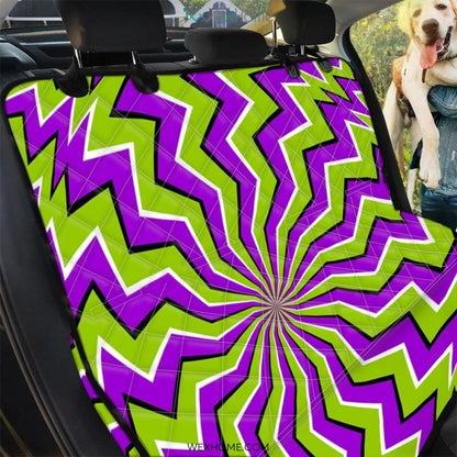 Zigzag Optical illusion Pet Car Seat Cover