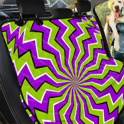 Zigzag Optical illusion Pet Car Seat Cover