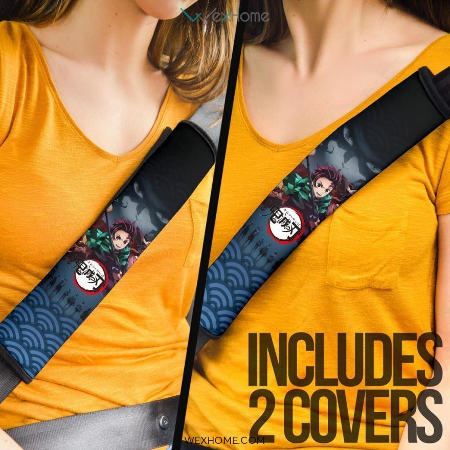 Demon Slayer Seat Belt Covers Demon Slayers Anime