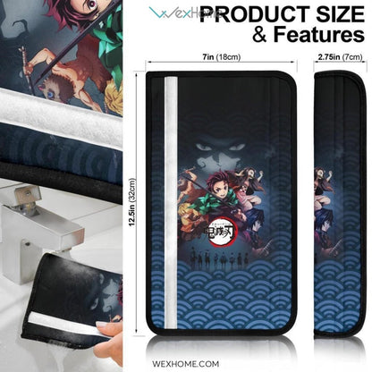 Demon Slayer Seat Belt Covers Demon Slayers Anime