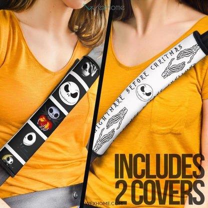 Nightmare Before Christmas Cartoon Seat Belt Covers | Types Of Jack Head Belt Covers