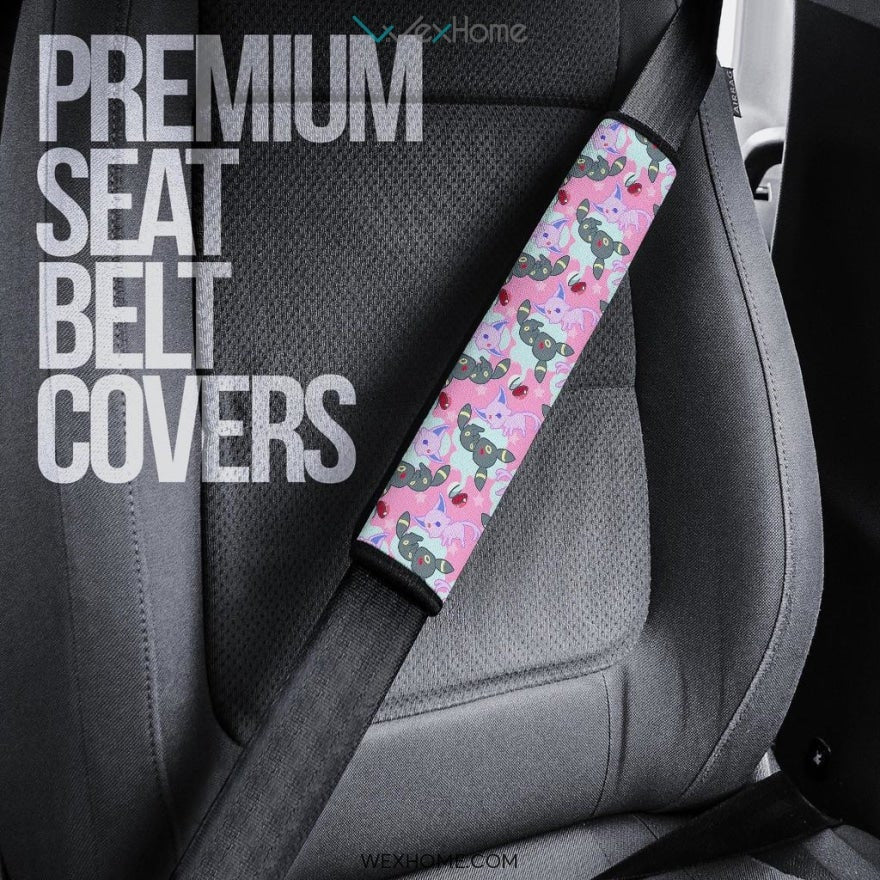 Pokemon Anime Seat Belt Covers | Neon Psychic Pokemon Patterns Belt Covers