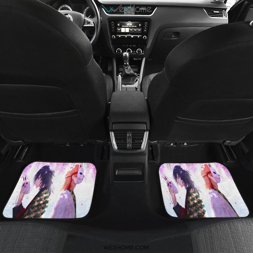 Giyuu And Sabito Mask Car Mats