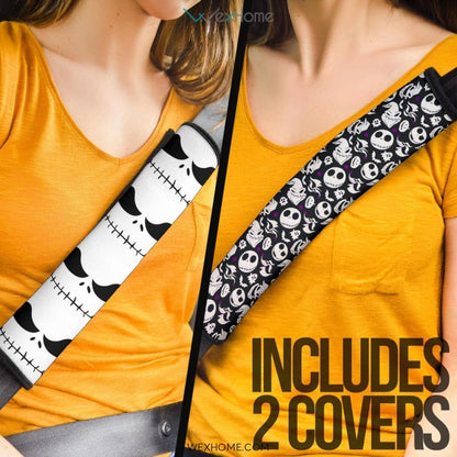 The Nightmare Before Christmas Cartoon Seat Belt Covers | Jack Skellington Eye Patterns Belt Covers