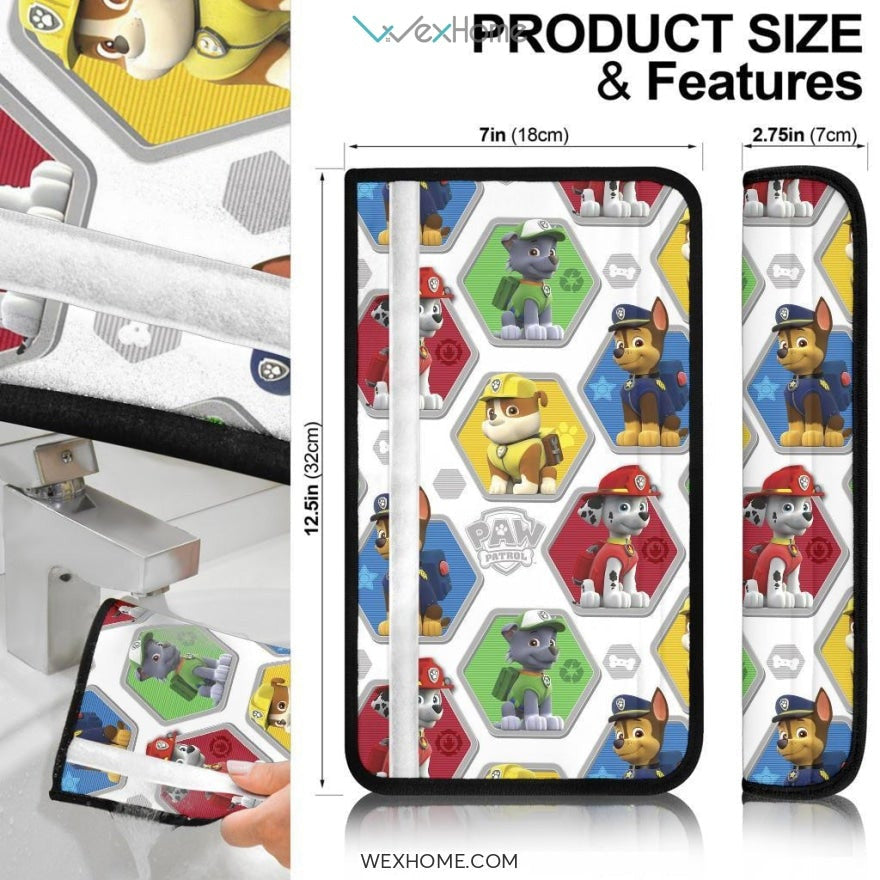 Paw Patrol Pattern Custom Seat Belt Covers
