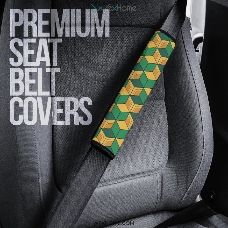 Tomioka Giyuu Patterns Seat Belt Covers Demon Slayers Anime