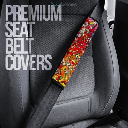 Pokemon Anime Seat Belt Covers | Water And Fire Pokemon Belt Covers