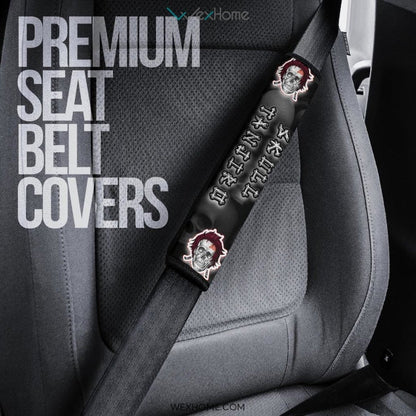 Demon Slayer Anime Seat Belt Covers | DS Skull Tanjiro Belt Covers