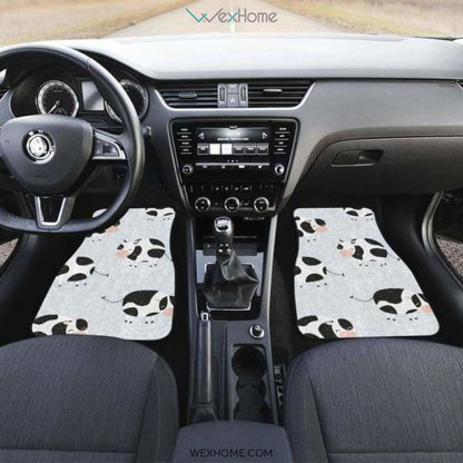 Cute Cows Pattern Front And Back Car Mats