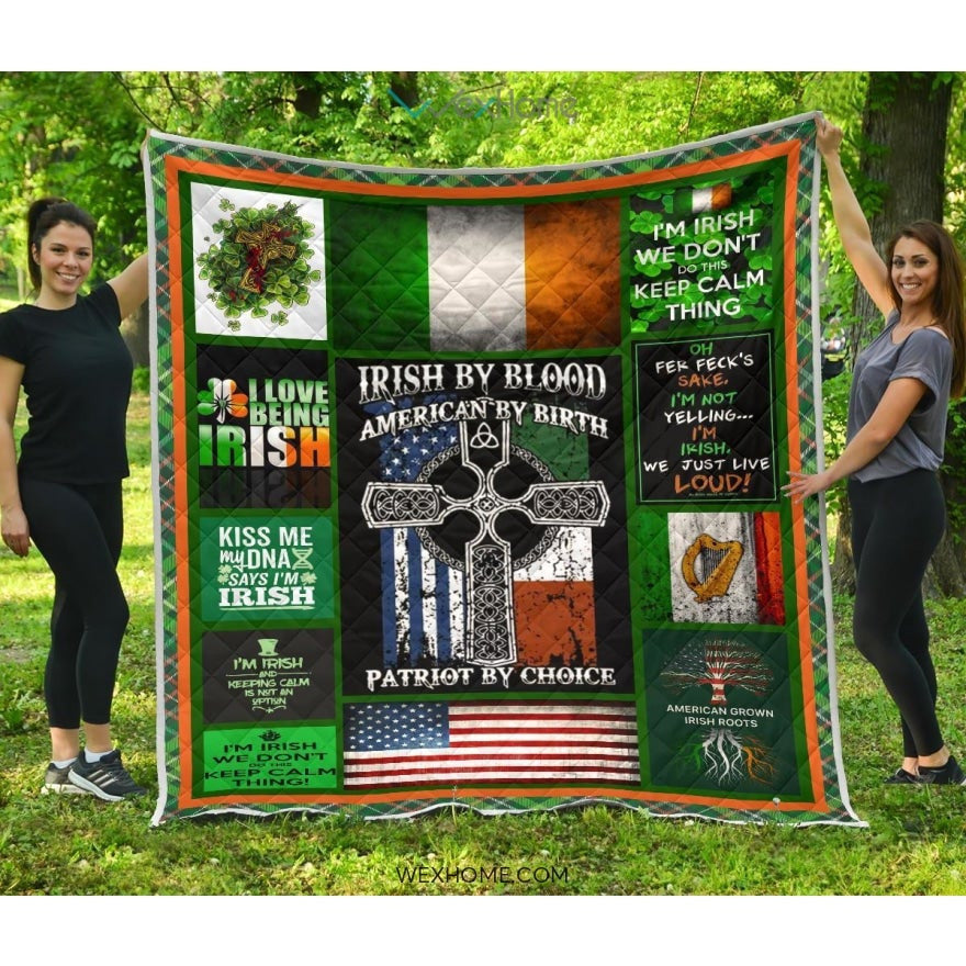 I Love Being Irish St Patrick's Day Quilt