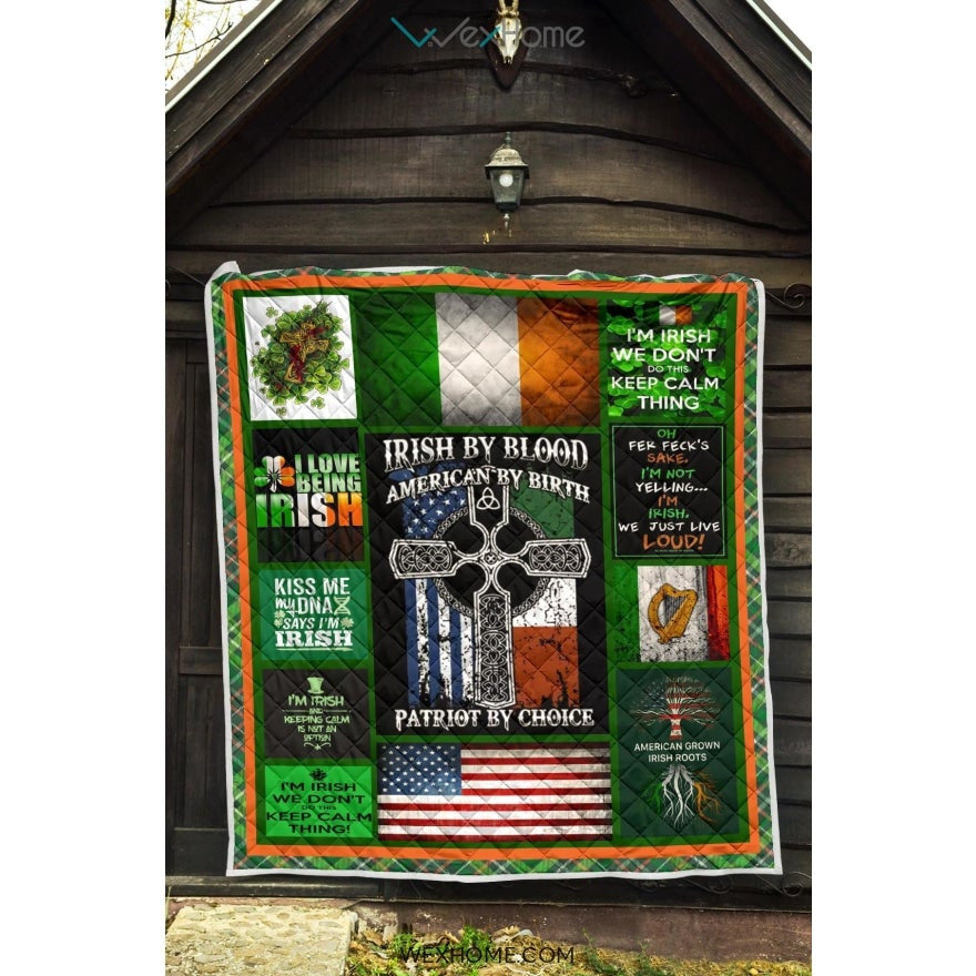 I Love Being Irish St Patrick's Day Quilt