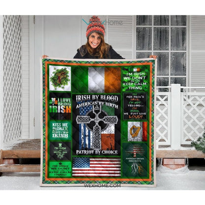 I Love Being Irish St Patrick's Day Quilt