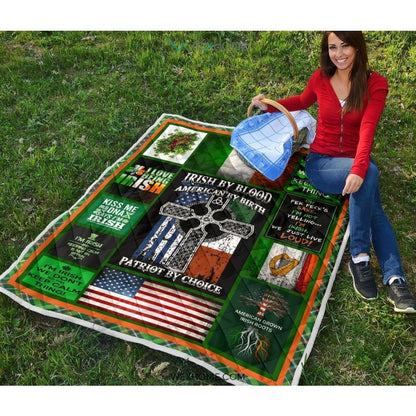 I Love Being Irish St Patrick's Day Quilt