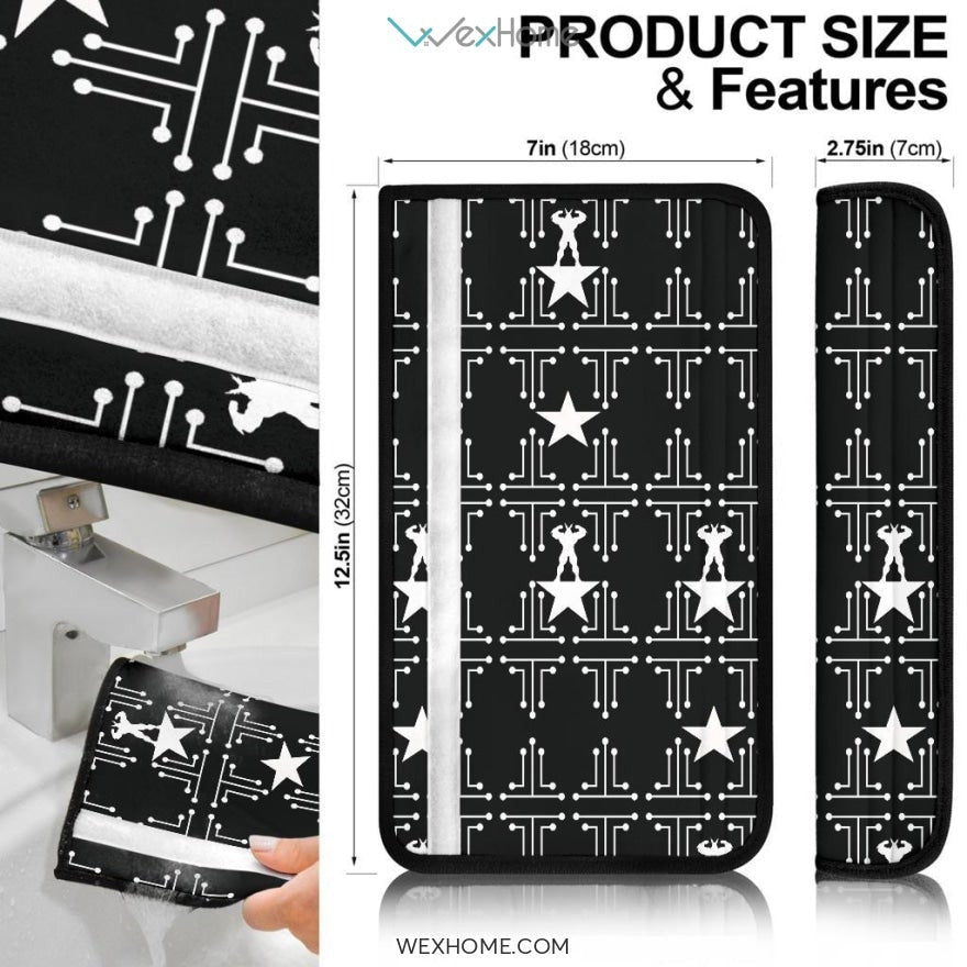 My Hero Academia Anime Seat Belt Covers | MHA All Might Hero Star Belt Covers