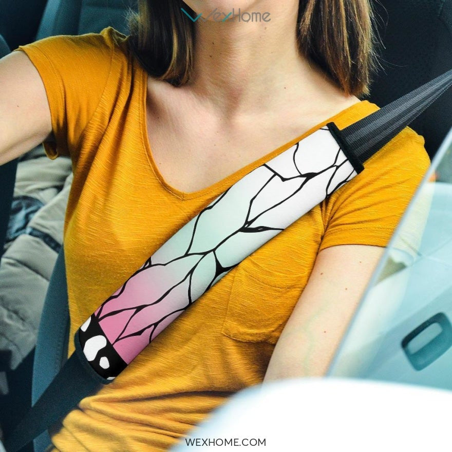 Kochou Kanae Patterns Seat Belt Covers Demon Slayers Anime