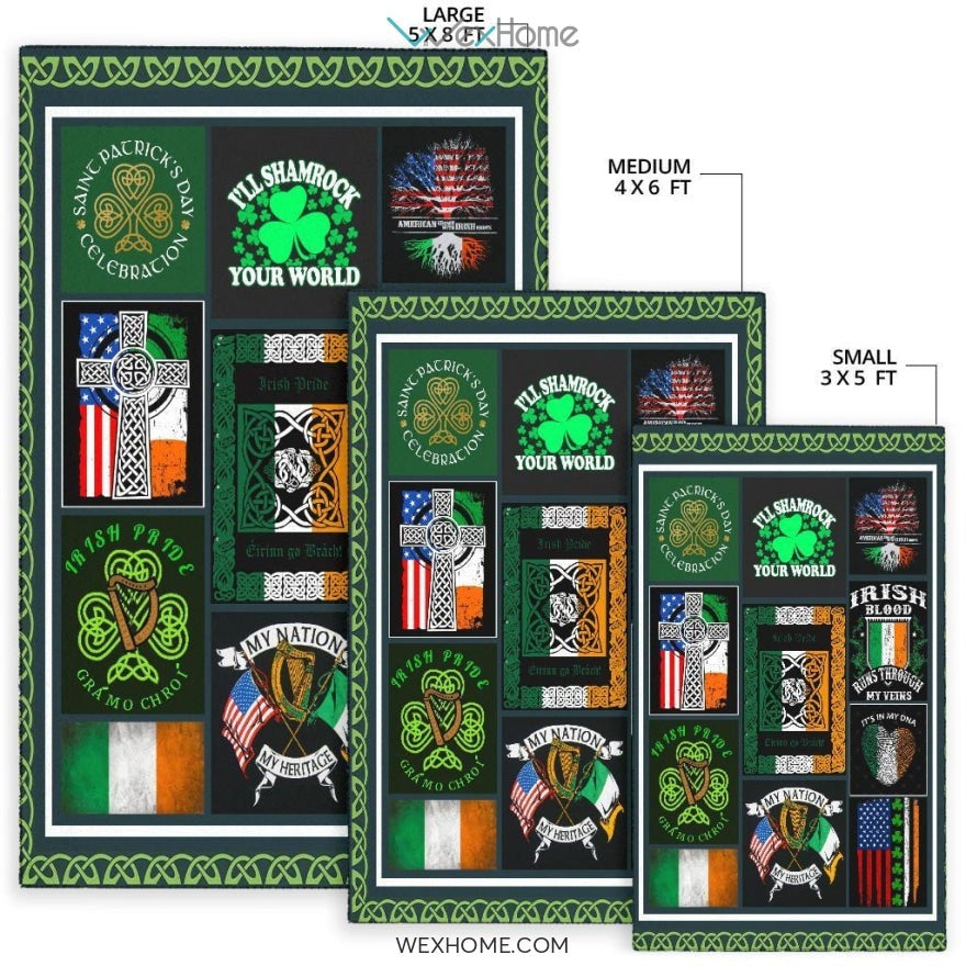 Irish Pride It's In My DNA St Patrick's Day Nursery Area Rug